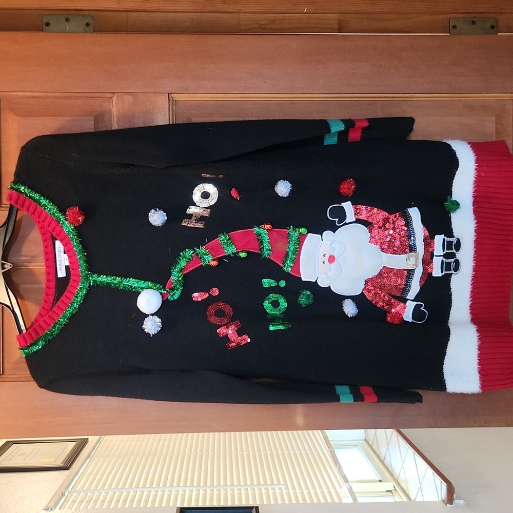 Festive Ugly Santa Sweater Skirt